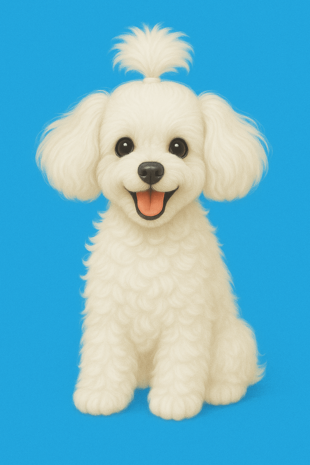 トイプードル　白